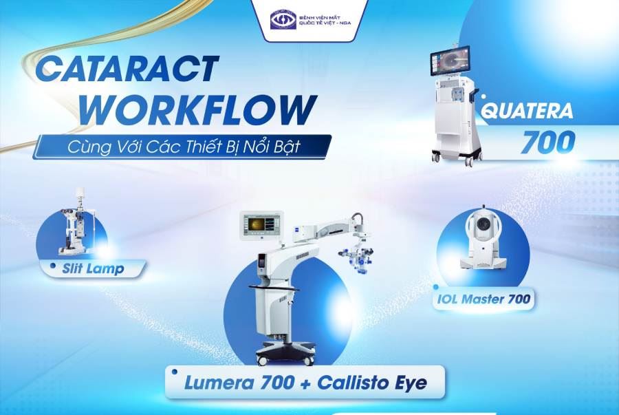 Các thiết bị nổi bật trong hệ thống Cataract Workflow độc quyền tại Mắt Việt – Nga