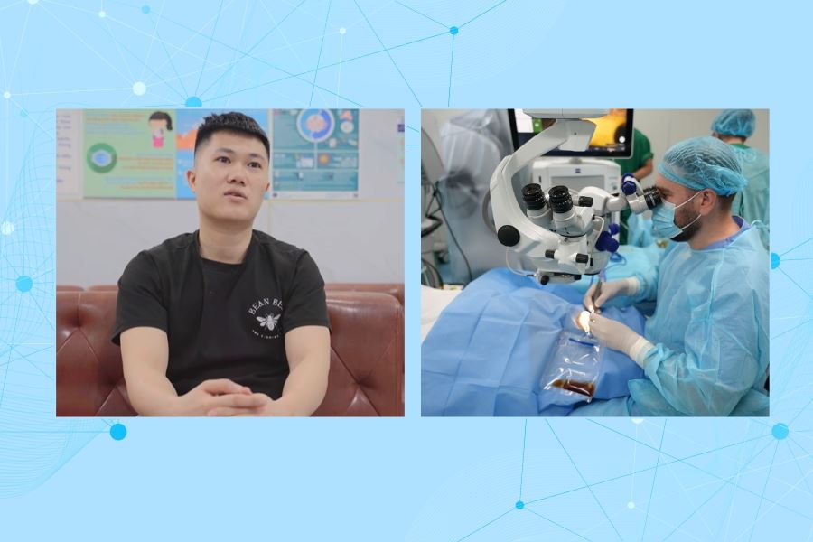 Suýt mù vĩnh viễn vì dị vật bay vào mắt, thanh niên 26 tuổi thay thủy tinh thể lấy lại thị lực