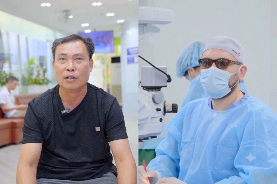 Đi xe nhìn không rõ, U50 mổ đục thủy tinh thể lấy lại thị lực 10/10