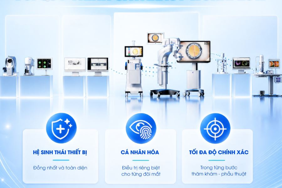 Hệ thống Cataract Workflow: Điểm khác biệt trong điều trị đục thủy tinh thể 