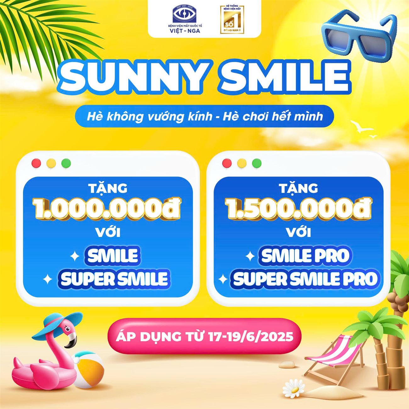 Sunny Smile – Cơ hội vàng xóa cận Smile Pro chỉ 51.5 triệu trong 3 ngày