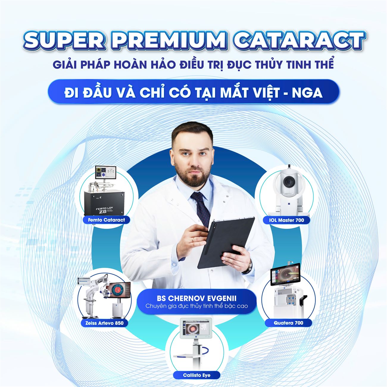 Bảng giá phẫu thuật đục thủy tinh thể tháng 05: Tái sinh thị lực 10/10 với công nghệ chuẩn quốc tế