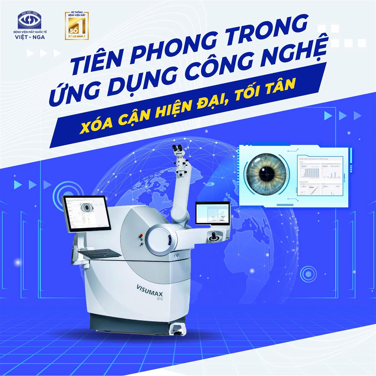 Bảng giá xóa cận tháng 6: Chọn thị lực 10/10 - Chọn Super Premium Smile Pro AI 4.0