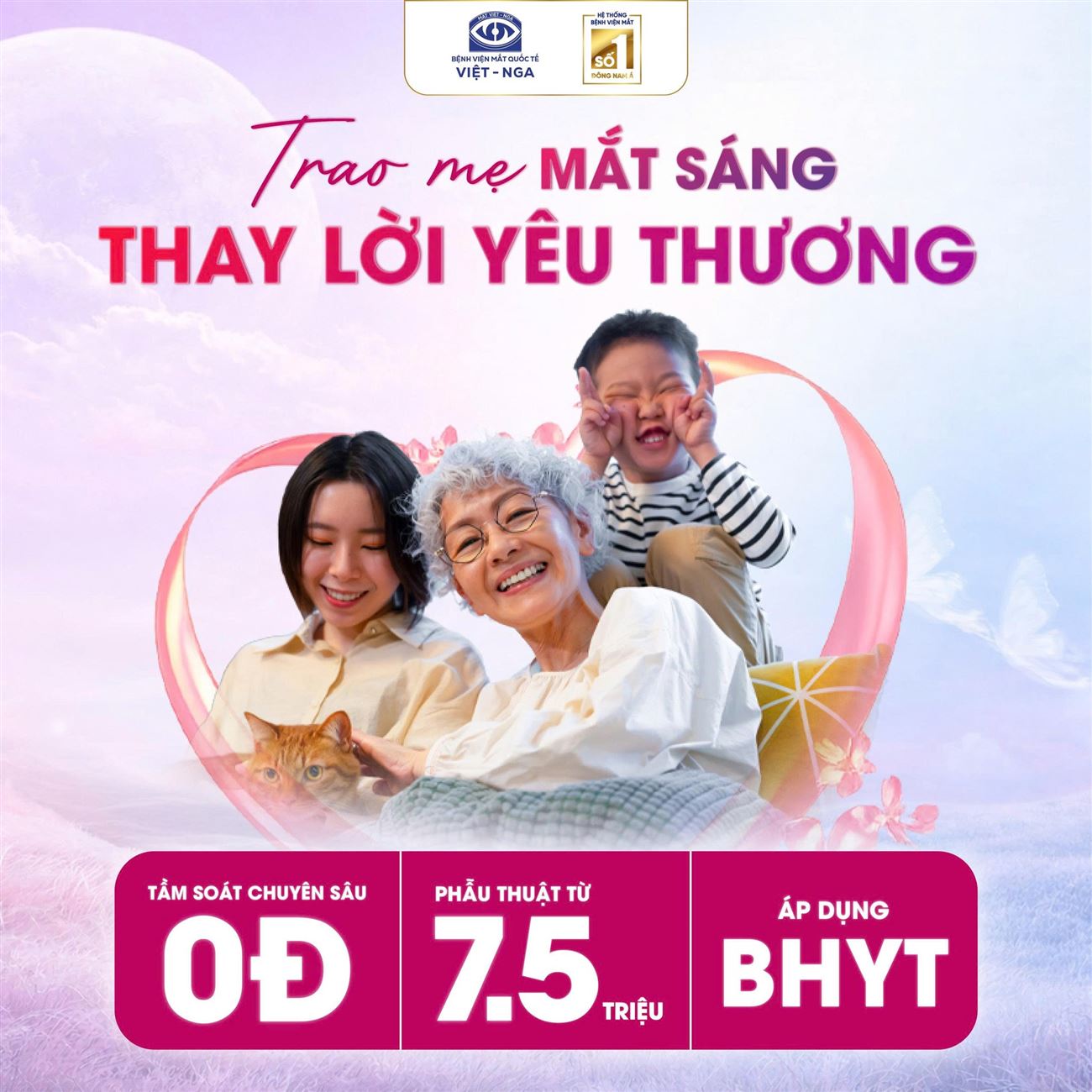 Bảng giá phẫu thuật đục thủy tinh thể tháng 4: Phaco không dao - Nâng tầm thị lực vượt trội
