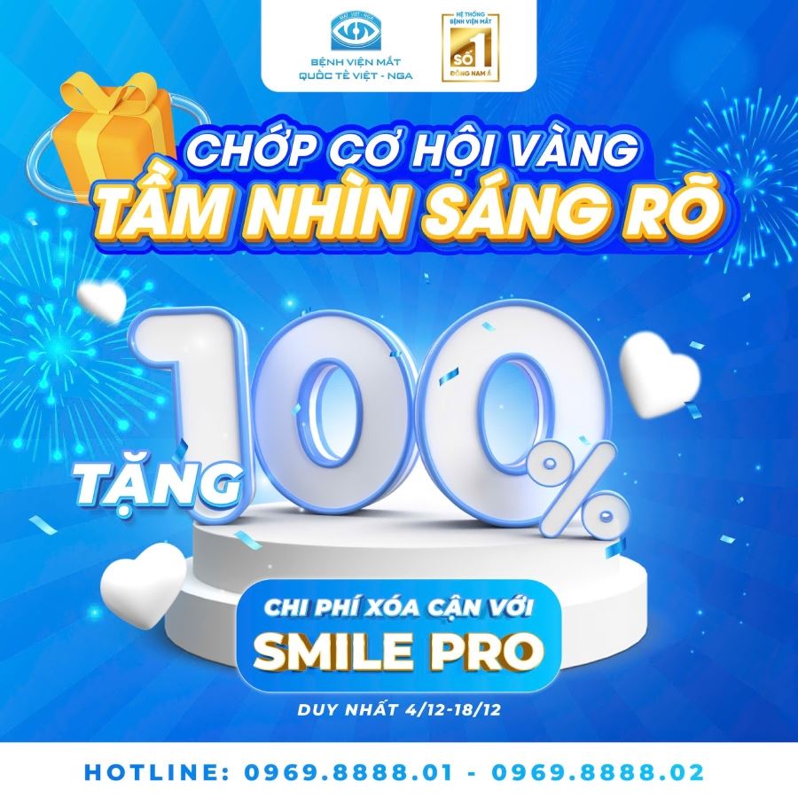 Ưu đãi đặc biệt mừng Mắt Việt - Nga lập kỷ lục 8000 ca Smile Pro đầu tiên tại Việt Nam