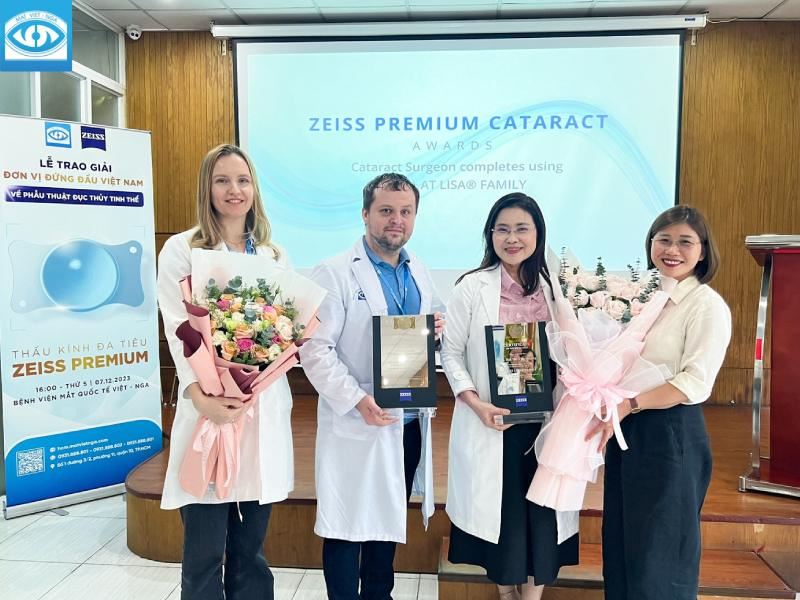 Bệnh viện Mắt Quốc tế Việt - Nga nhận giải thưởng đứng đầu Việt Nam về phẫu thuật thủy tinh thể đa tiêu
